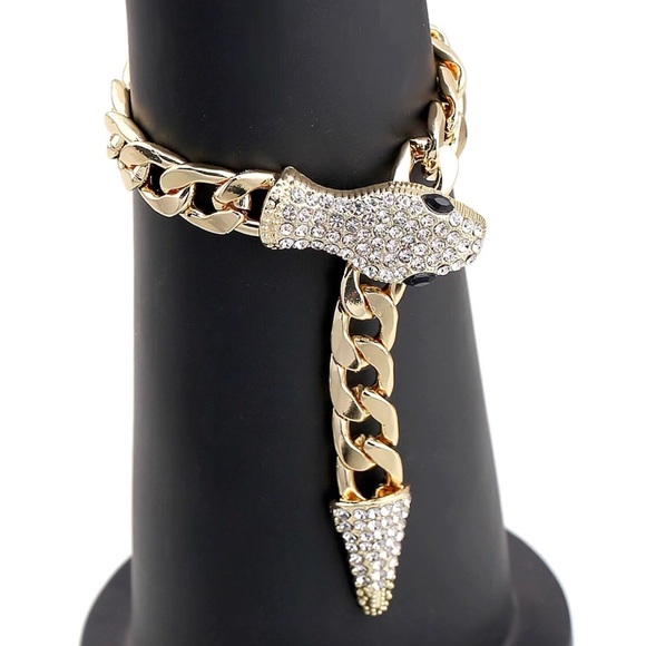 ✨✨Chunky Snake Cuban Lariat Bracelet✨✨ - Picture 3 of 5